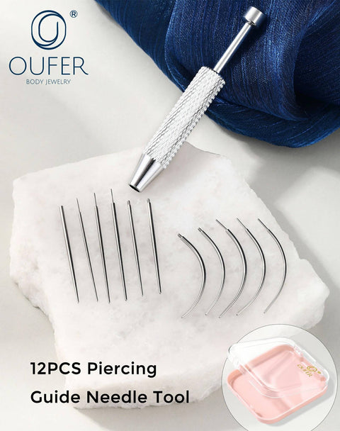 Piercing Ball Grabber Kit For 16G 18G 20G Internally Threaded Push Pin External Thread Guide Needle Tool Made In Surgical Steel
