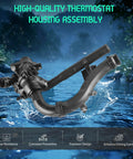 Premium Cooling System Water Pump Thermostat For Mercedes Benz C200 C300 E300 Glc250 Glc300 showing high-quality thermostat housing assembly.