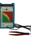 Pro In Circuit ESR Capacitor Tester with Capacitance Meter, front view displaying ESR ranges, designed and engineered in the USA