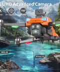 4K GPS Drone With Real Time FPV 5GHz Quad Copter Auto Return Home Follow Me Triple Obstacle Avoidance over mountain lake