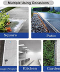 Outdoor Trench Drainage Kit For Pathways Courtyards Lawns And Driveways With Easy Install Grate System shown in various settings