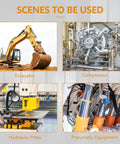 Rugged Beefed Up Hydraulic Pressure Test Kit With Excavators, Compressors, Hydraulic Presses, Pneumatic Equipment Use