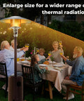 Aluminum Heat Reflector Shield Replacement Part For Propane Outdoor Heaters Round Stand Up Patio Heaters Thickened Shield