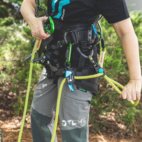 Person using Sidekick Lanyard Manager Auto Adjusts To Most Lanyard Diameters With One-Handed Operation And Multiple Attachment Orientations