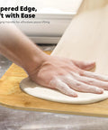 12-Inch Natural Bamboo Pizza Peel Paddle With Easy Lift Tapered Edge For No Stuck Dough Release Eco Friendly Durable Kitchen Tool