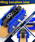 Self Centering Doweling Jig Kit for Pro Grade Results, Perfectly Straight Holes, Biscuit Joiner Set With 6 Drill Guide Bushings
