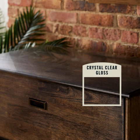 Crystal Clear Water Based Polyurethane For Interior Wood Projects Top Notch Protection Fast Dry Time Easy Soap And Water Cleanup Gloss Finish Stain And Scratch Resistant Great For Furniture Cabinets Trim Half Pint