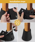 Kick Those Painful Toe Bumps To The Curb With Hella Padded Eva Bed Frame Leg Covers And Tough Toe Savers That Stop Foot Bruises While You Chill All Night Four Pack installation steps on padded leg covers.