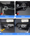Upgraded Sun Visor Repair Kit For Jeep Wrangler JL JLU 2018 2023 And Gladiator JT 2020 2023 comparison before and after installation