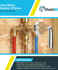 1/2 Inch 90 Degree Push To Connect Brass Male Adapter Elbow No Sweat Install Fitting For PEX Copper CPVC PE-RT HDPE Pipes