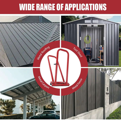 Durable Hand Seamer And Standing Seam Roofing Tool For Metal Roofs And Sheds 1.5 Inch Vertical Tool with application examples