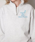 Personalized Pharmacist Quarter Zip Sweatshirt With Embroidered Name And Credentials, Rx Pullover for pharmacy tech
