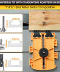 Pro Grade Featherboard For Table Saws, Router Tables And Band Saws, Kickback Prevention And Precision Feed Control with adapters