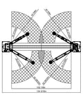APlusLift HW-10KOH-A 10000 lb two-post overhead car lift diagram with arm extensions
