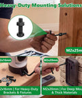 Heavy Duty M2 Screw Assortment Kit 676 Pieces 10.9 Grade Alloy Steel Hex Button Cap Bolts in use for mounting solutions.