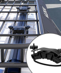 Roof rack with Beefy Heavy Duty Roof Rack U Bolt Set 2 Pack Mounting Hardware for square bars, featuring iron and plastic construction.