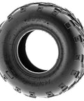 Side view of a 145/70-6 ATV go-kart tire 6 PR tubeless for all terrain off-road, showing durable tread pattern.