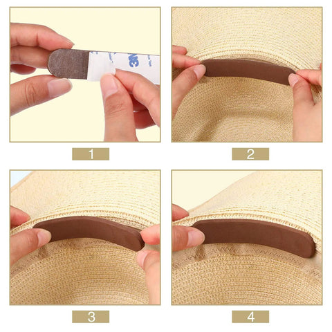 20 Pack Hat Size Reducer Foam Strips With Adhesive Backing For Caps And Sweatbands EVA Foam Size Adjusters Easy Install 4.3 X 0.8 X 0.12 Inches Comfortable Fit For Most Hats