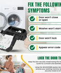 Washer Door Lid Lock Switch Replacement For Front Load Washers Premium Quality Repair Part Easy Install Replaces WH44X10288 And Related Numbers Durable Latch Lock For Reliable Laundry Day, black and white front-load washer latch switch
