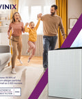 Family enjoying clean air at home with Replacement Filter A For C535, 5300-2, P300, And 5300 Air Purifiers - White And Black