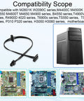 ATX 4 Pin To Dual SATA Power Adapter Cable 18 Inch Length Splitter For PC Drives Powers Two SATA Hard Drives Or SSDs From One Motherboard Connector Durable Copper Wire For Easy Install And Wide Compatibility Like A Pro, shown with compatible Lenovo boards