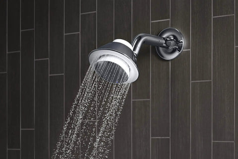 2.5 GPM High Pressure Shower Head With Built In IPX7 Bluetooth Speaker By Harman Kardon Chrome Finish Full Coverage Spray