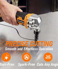 Cordless Metal Nibbler Powered By 20V Max Batteries, 18 Gauge Electric Nibbler With Assist Handle, Two Replacement Blades, 3000 RPM Brushless Motor For Stainless Steel And Aluminum, Battery Not Included cutting sheet metal