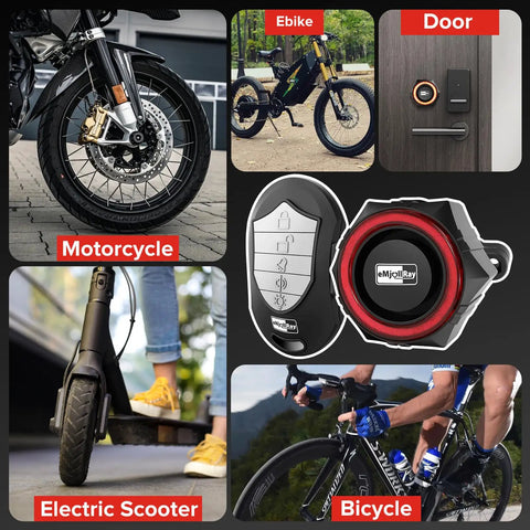 110dB Waterproof Wireless Bike Alarm With Remote Anti Theft Motion Sensor Adjustable Volume For Bicycle And E Bike Keeps Your Ride Safe From Thieves Loud Security System For Parking And Deterrence