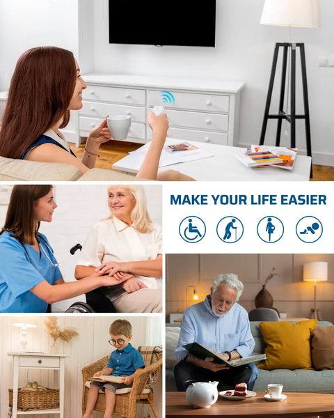 Remote Control Light Socket With Wireless Control For Lamps And Fixtures, Pull Chain Compatible, 100Ft Range, No Wiring Needed, ETL Listed, No Fuss Easy Hands Free Control From Bed Or Couch