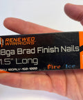 Heavy Duty 18 Gauge Brad Finish Nails Half Inch Over Galvanized Pins For Nail Gun Accessories 1000 Count Steel tough in hand.