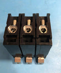 Top view of 3 Pole 20 Amp Bolt On Circuit Breaker BAB3020H for panel installation, miniature thermal magnetic breaker