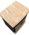 Top view of modern beige cabinet of Portable Electric Space Heater That Cranks Up The Heat With 1500 Watt Infrared Quartz Elements.