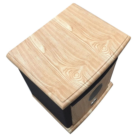 Top view of modern beige cabinet of Portable Electric Space Heater That Cranks Up The Heat With 1500 Watt Infrared Quartz Elements.