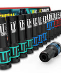 14 Piece 1/2 Inch Drive Impact Socket Set With 10-24mm Deep Sockets, Heat Treated CR-V Steel, Durable Storage Case