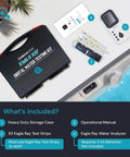 Digital Spa Water Test Kit With Digital Water Tester And 30 Hot Tub Test Strips For Chlorine, Bromine, Total Hardness