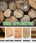 Image showing various wood types such as hardwood, density board, wood floor, wood board, and plywood for wide application.
