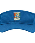 Go Karting Dad Sun Visor For Race Day And Birthday Party Events Adult One Size Royal Blue Cool Karting Quote Style