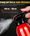 Strong jet force from Compact 4 In 1 Portable Fire Extinguisher For Home Garage Kitchen And Car, No Sweat Abc K Rated Extinguisher.