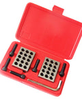Precision One Two Three Inch Machinist Blocks Pair Delivers No Slop Accuracy Cross Drilled Frame With Tapped Holes Comes Ready With Stainless Hex Bolts.
