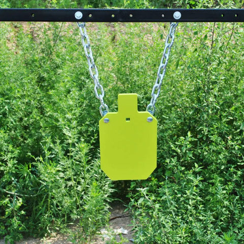 AR500 Steel Target For Shooting IDPA IPSC Torso Silhouette Beast Mode 7 X 12 X 3/8 Inch Neon Powder Coat