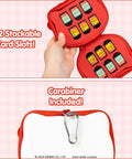 Hello Kitty Nintendo Switch Cartridge Case Zip Storage Wallet 36 Game Capacity with 12 Slots for 3 Cartridges Each and Carabiner