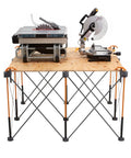 Centipede 30 Inch Folding Work Table Set No Assembly With 9 Struts Collapsible Frame 3500 Lb Capacity 4 By 4 Foot Work Station