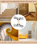 Various staircases showcasing Stair Tread Template Tool With Level And Tape Measure Adjustable Tread Jig Set With Carpenter Pencil