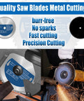 10 Inch Heavy Duty Carbide Tip Metal Cutting Saw Blade For Cutting Mild Steel And Ferrous Metals, 52 Teeth, 1 Inch Arbor in use