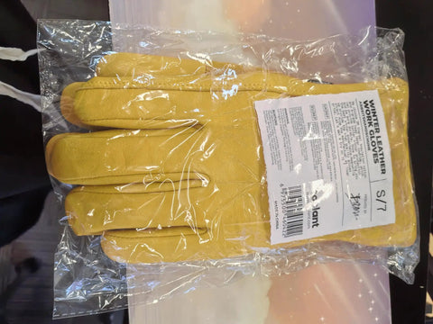 Packaged Winter Leather Work Gloves With Thinsulate Lining For Cold Weather, 100 Percent Full Grain Cowhide, Size Large