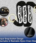 Heavy Duty Security Chain With Cinch Ring Three Foot Long And Three Eighths Inch Thick 63HRC Alloy Steel No Lock Included, nylon sleeve