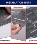 Peel And Stick Backsplash Tiles PVC Wall Panels Ecru Rustic Wood Look For Kitchen Bathroom RV Fireplace 10 Pack installation