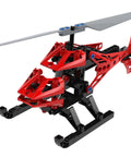 Geared-Up Gadgets 5-In-1 Engineering Kit For Makers: Hands-On, Kid-Friendly STEAM Fun, red and black rescue copter model.