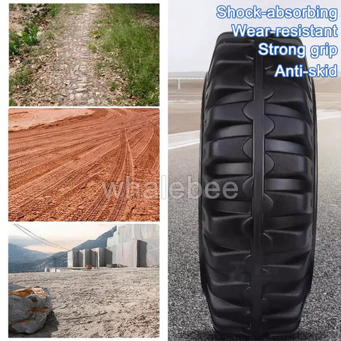 Heavy Duty Industrial Casters Set Of 4, 6 Inch Or 8 Inch Picks, durable rubber wheels designed for various rugged terrains.