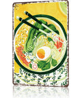 Vintage Ramen Tin Sign Metal Wall Art 8x12 Inch Aluminum Poster For Home Office Garage Decor With Pre Drilled Holes Easy To Mount Rustic Retro Kitchen Bar Sign